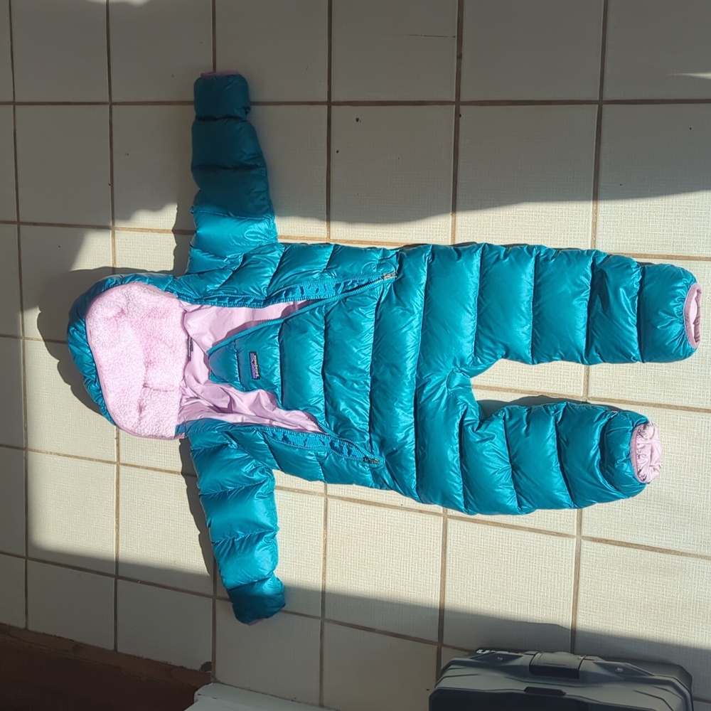 Patagonia Hi-Loft Down Sweater Bunting - Infants Size 18 To 24 Months